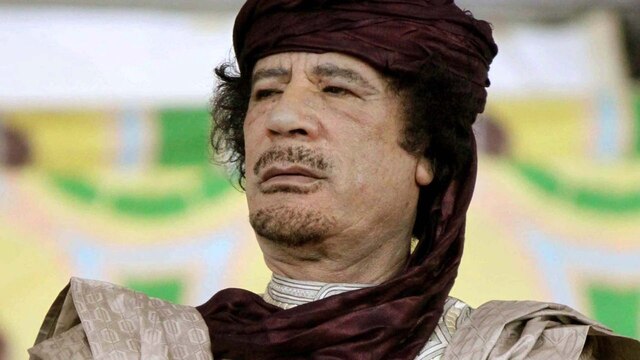 Der frühere libysche Staatspräsident Muammar al-Gaddafi