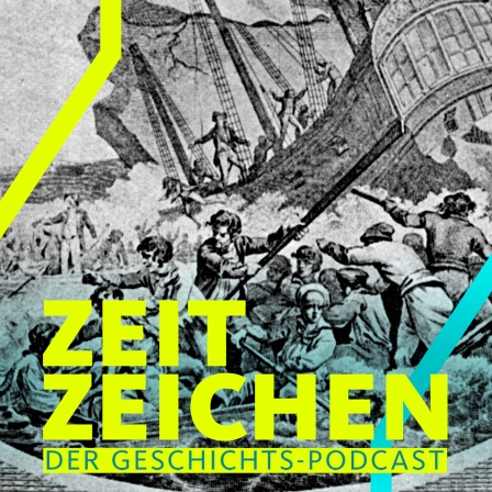 Meuterei der Besatzung des britischen Schiffes "Bounty" im Jahr 1789 (Zeichnung aus dem "Mariner's Marvellous Magazine")