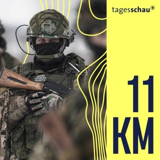 Russische Soldaten der Luftlandegruppen