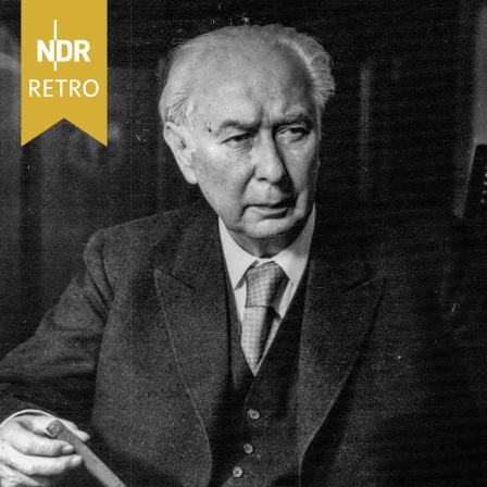 Porträt von Bundespräsident Theodor Heuss kurz vor seinem 75. Geburtstag im Januar 1959.