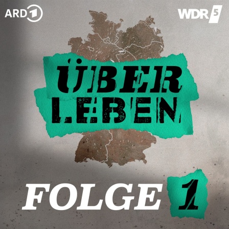 Grafik des WDR5 Tiefenblick "Über Leben – Armut in Deutschland" zeigt eine Deutschlandkarte mit dem Slogan Über Leben