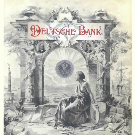 Plakat zum 25jährigen Jubiläum der Deutschen Bank, 1895