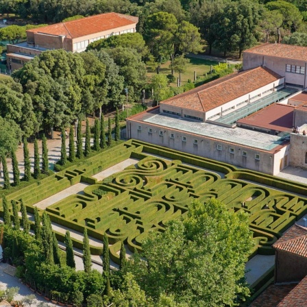 Irrgarten auf der Insel San Giorgio Maggiore in Venedig.