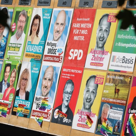 Wahlplakate in Bayern