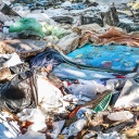 Plastikmüll auf Mülldeponie