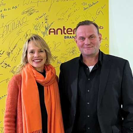 Devid Striesow und Catarina Zanner, Bild: Antenne Brandenburg