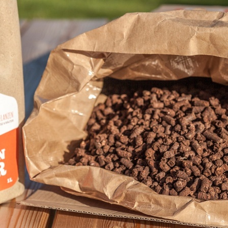 Pellets aus Kakaobohnen