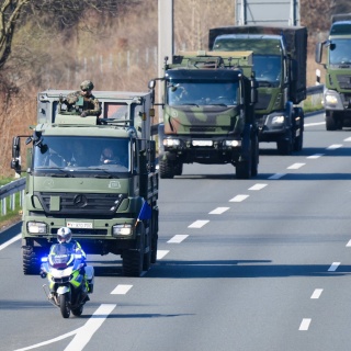 Eine Übung der Bundeswehr in Hessen.