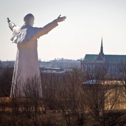 Statue von Johannes Paul II. in Czestochowa.