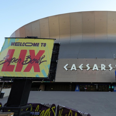 Spielort des LIX. Superbowls: der Caesers Superdome in New Orleans