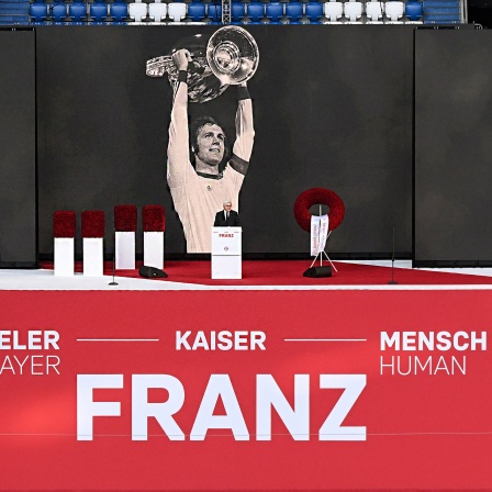 Gedenkfeier des FC Bayern München für Franz Beckenbauer in der Allianz Arena. Bilder von Franz Beckenbauer