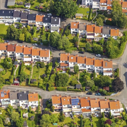 Wohngebiet, Reihenhäuser, Symbolbild, Grundsteuer, Archivbild 19.06.2020