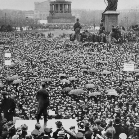 Kundgebung gegen das Betriebsrätegesetz am 13.01.1920 in Berlin