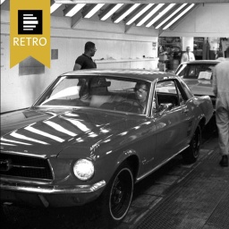 Fertigung bei Ford in Dearborn, Michigan, USA, 1966