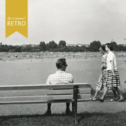 Sommerstimmung am Werdersee in Bremen 50er Jahre.