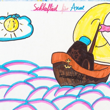 Ein von einem Kind gemaltes Bild zum "Schlaflied für Anne"