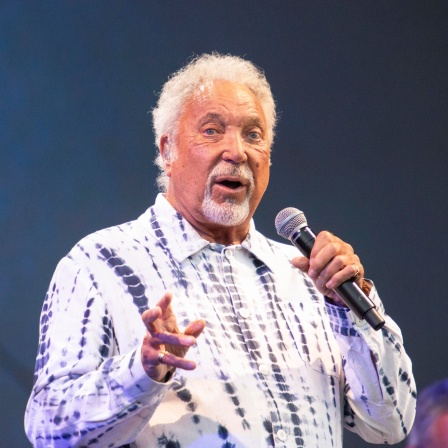 Sänger Tom Jones bei einem Jazz-Festival 2023.