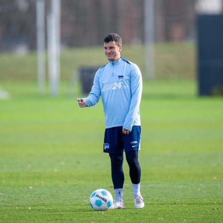 Training, Diego Demme (Hertha BSC) (Bild: IMAGO/Sebastian Räppold/Matthias Koch)