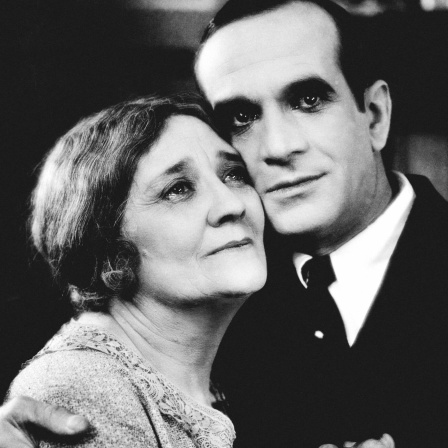 Eugenie Besserer und Al Jolson in "The Jazz Singer"