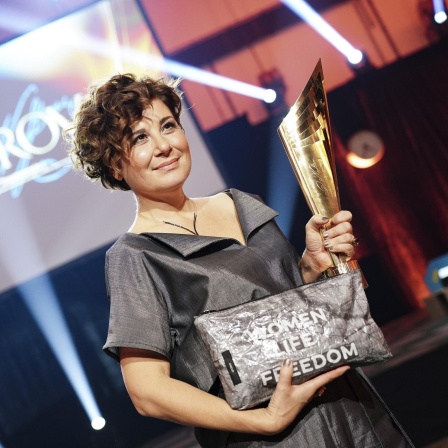 Die Schauspielerin Anita Vulesica bei der Verleihung des 23. Wiener Theaterpreis "Nestroy" 2022. 
