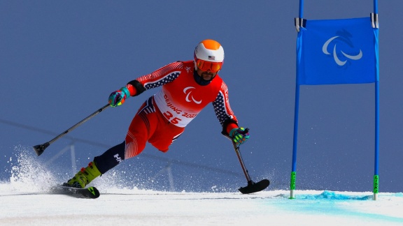 Sportschau - Para Ski Alpin: Sehbeeinträchtigt Und Stehend (m) - Der Riesenslalom In Voller Länge