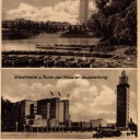 Postkarte: Stadthalle Magdeburg, Deutsche Theater Ausstellung 1927