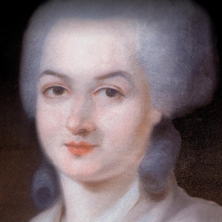 Porträt der französischen Frauenrechtlerin Olympe de Gouges (Kucharski, Alexandre: 1741-1819)