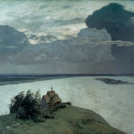 'Die ewige Ruhe', 1894. Gemälde von Isaak Iljitsch Lewitan (1860-1900)
