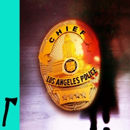 Ein Polizei Abzeichen aus Los Angeles.