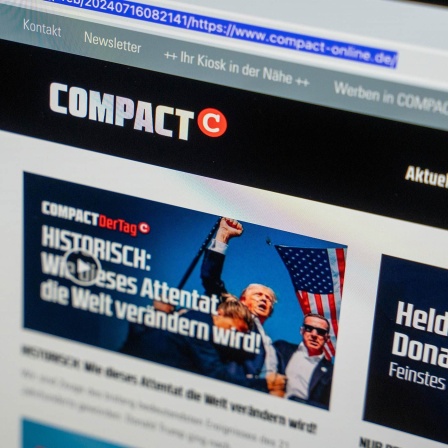 Die Website vom vorübergehed verbotenen "Compact"-Magazin. 