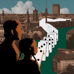 Podcast-Grafik zeigt Bedrohung der Menschheit durch Kettenreaktionen