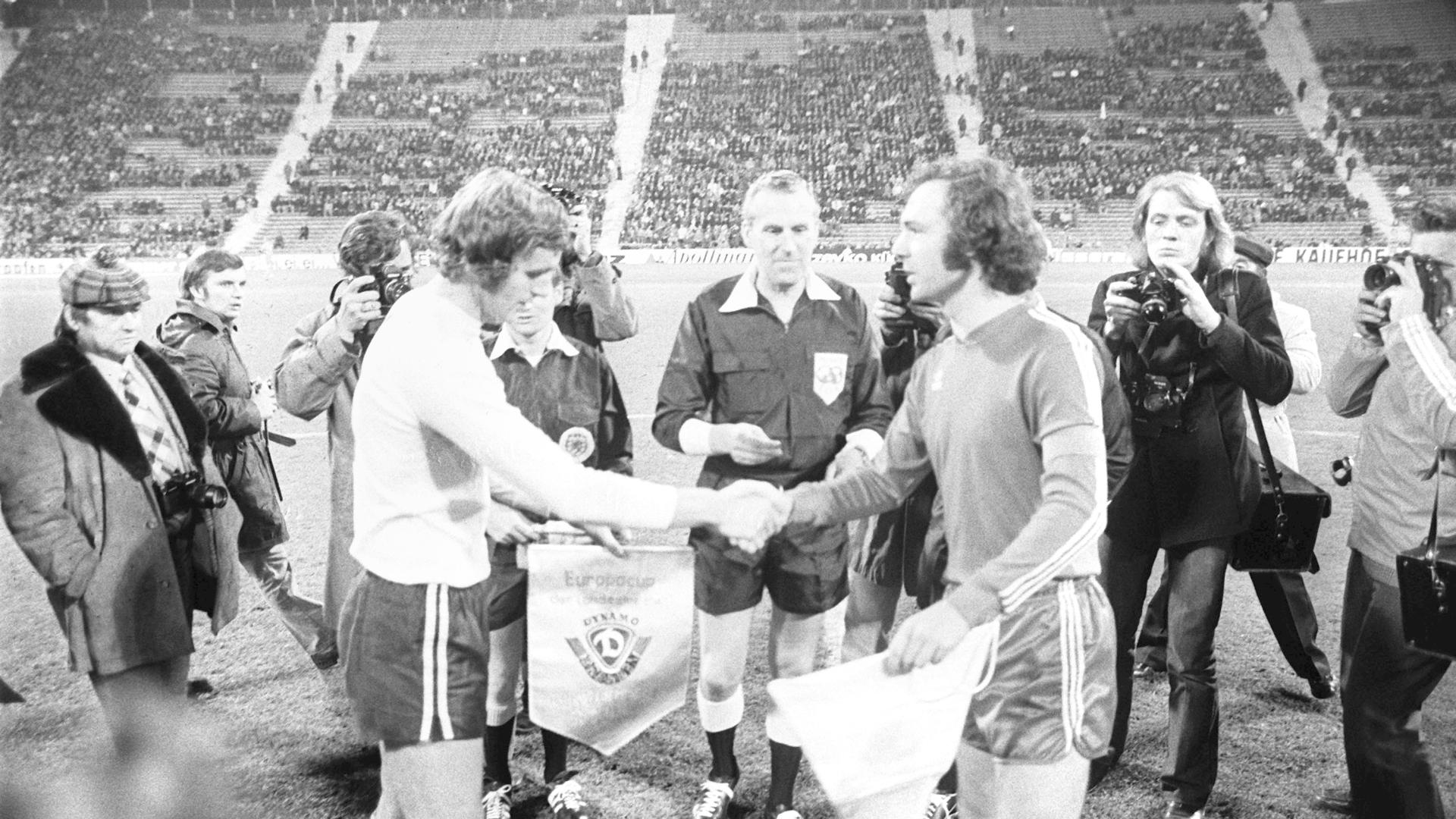 Seinerzeit das BRSportArchiv Europapokal 1973 Bayern München gegen Dynamo Dresden ARD