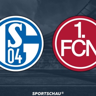 Logo FC Schalke 04 gegen 1. FC Nürnberg