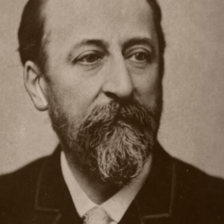 Montage: Camille Saint-Saëns mit Air Pods