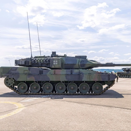 Ein Leopard-Panzer der Deutschen Bundeswehr.