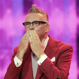 Götz Alsmann bei der TV-Aufzeichnung der Tribute-Show. 