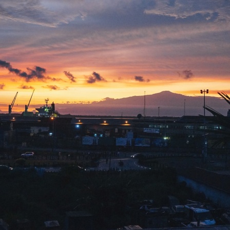 Sonnenuntergang in Kamerun