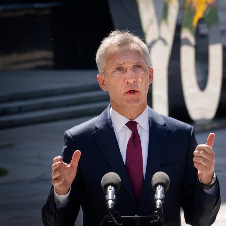 Der NATO-Generalsekretär Jens Stoltenberg in Kiew.