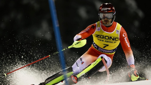 Sportschau Wintersport - Slalom Der Männer In Madonna Di Campiglio - Die Zusammenfassung