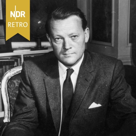 Dänischer Politiker Jens Otto Krag (Foto: 1958).