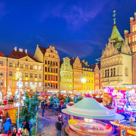 Der Weihnachtsmarkt in Breslau.