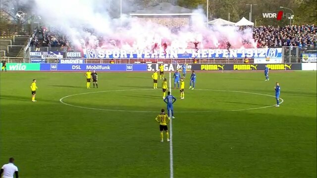 Das Spiel der Drittligisten Borussia Dortmund II und SV Meppen.