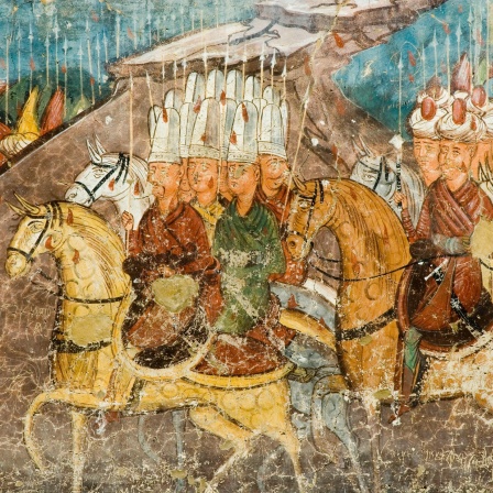 Fresko Belagerung Konstantinopels durch Perser