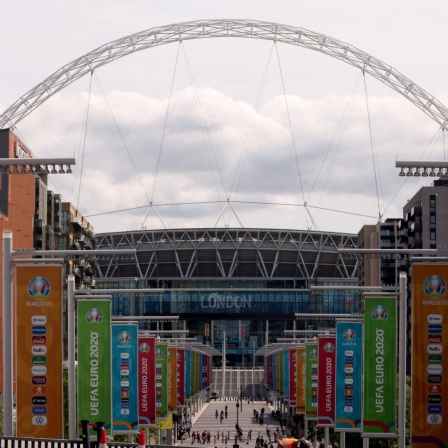 Euro 2020 Previews - Wembley Stadium File photo dated 11-06-2021 of a general view outside of Wembley Stadium, London. Issue date: Friday June 18, 2021. FILE PHOTO Use subject to restrictions. Editorial use only, no commercial use without prior consent fr