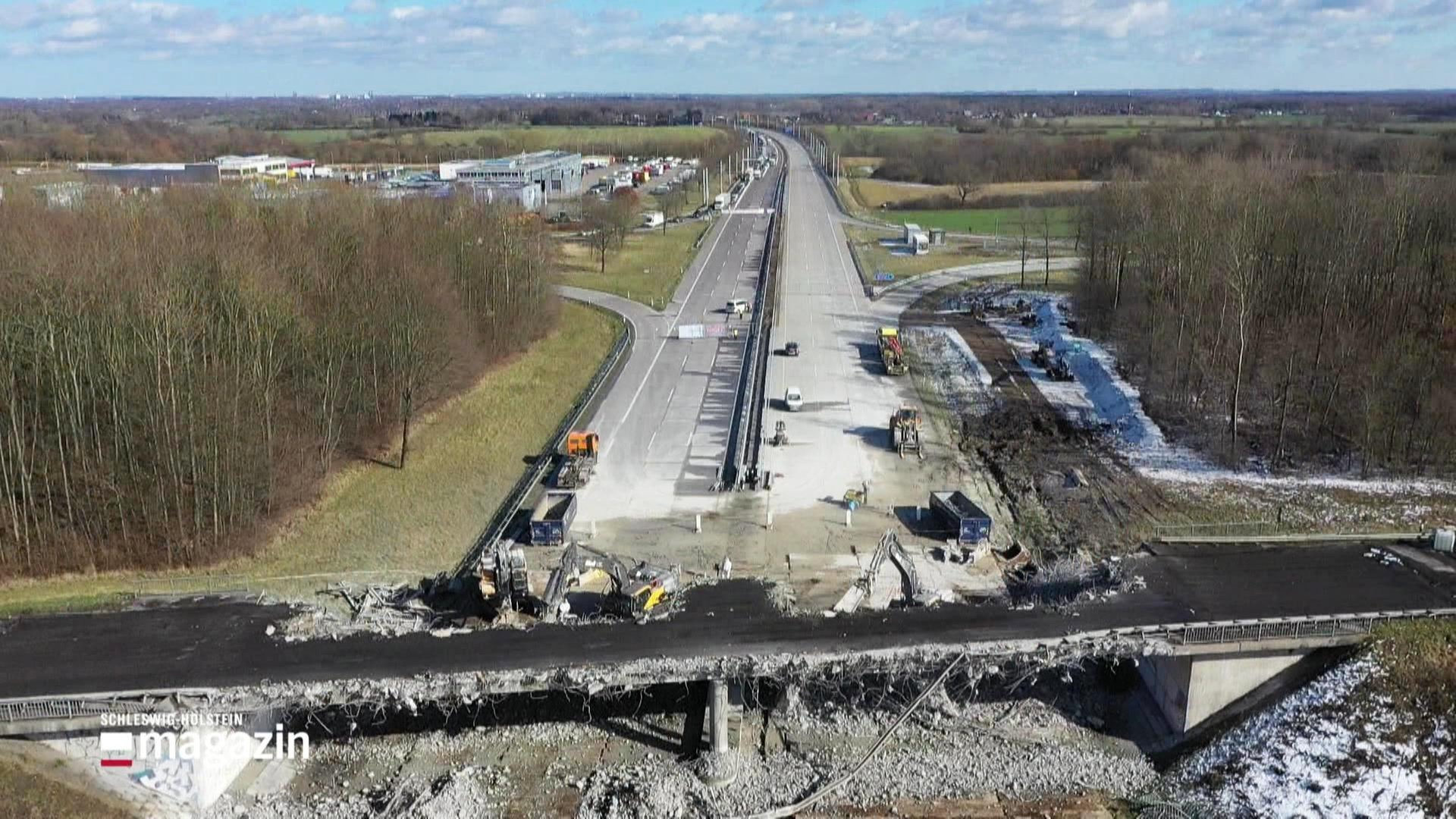 SchleswigHolstein Magazin Sperrung der A1 zwischen Reinfeld und Bad