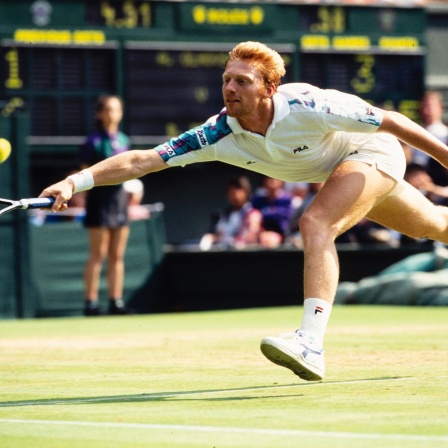 Boris Becker 1991 in Wimbledon (Archivbild)