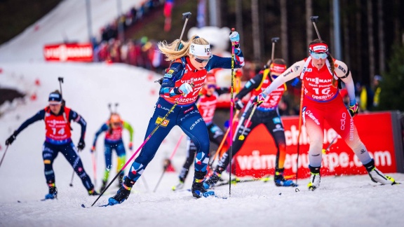 Sportschau Wintersport - Biathlon: Die Highlights Der Verfolgung Der Frauen In Oberhof