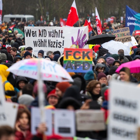 Hunderttausende demonstrieren gegen Rechtsextremismus