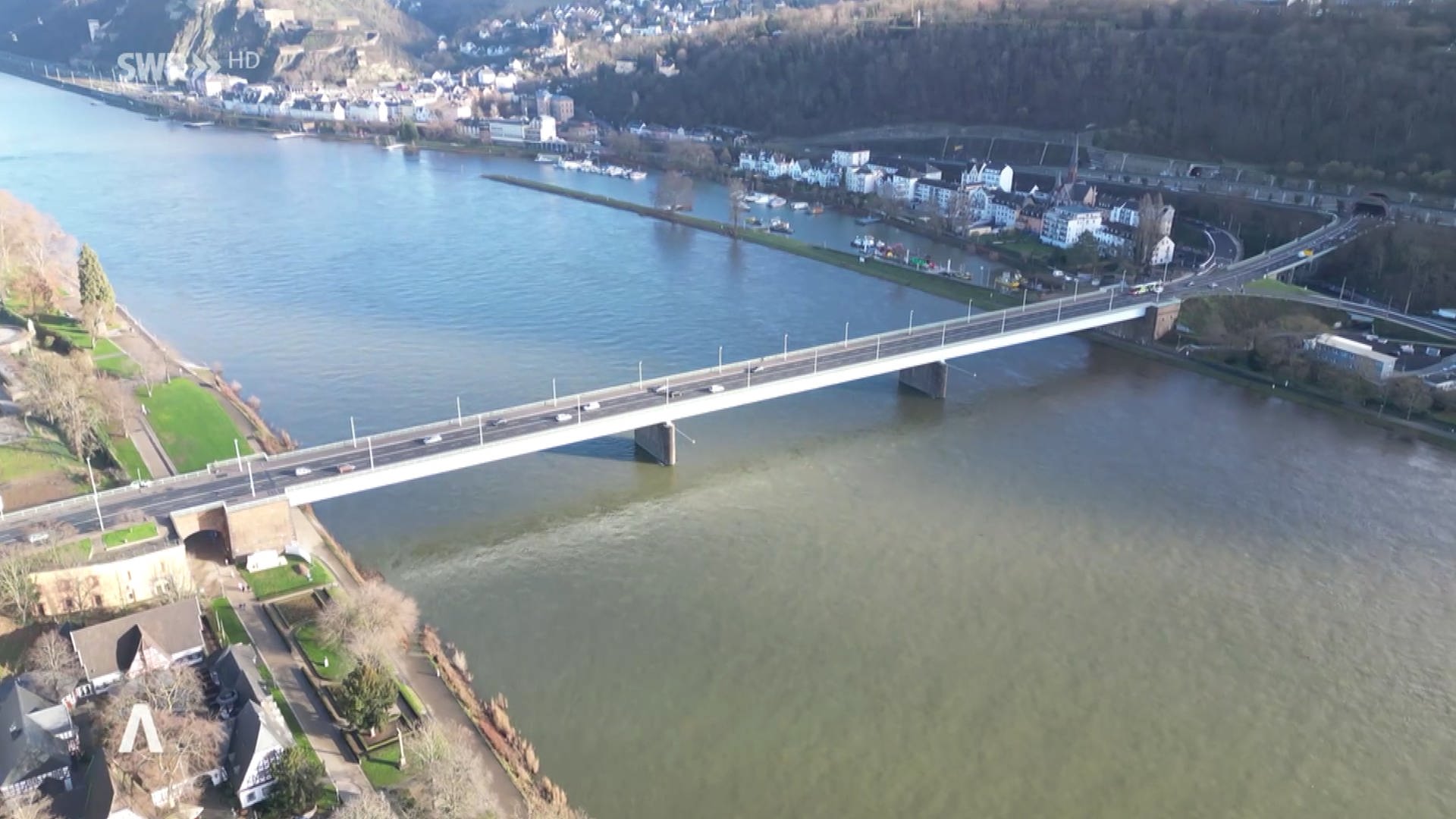 SWR Aktuell RheinlandPfalz Baubeginn der neuen Pfaffendorfer Brücke