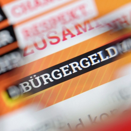 "Bürgergeld" ist auf der Homepage des Bundesministeriums für Arbeit und Soziales in einer Illustration zu lesen.